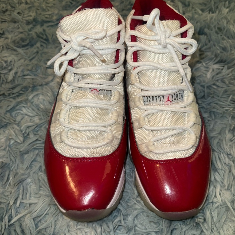 Cherry Red 11s High-Top Sneakers